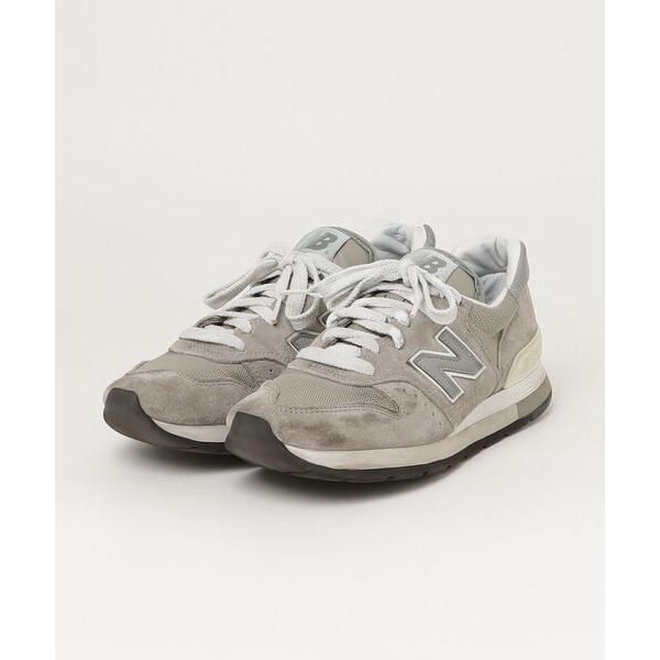「New Balance」 ローカットスニーカー 26.0cm グレー メンズ