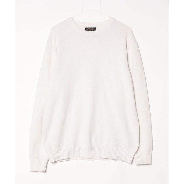 「BEAMS PLUS」 長袖ニット L ホワイト メンズ