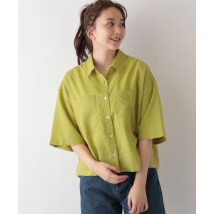 「GLOBAL WORK」 半袖シャツ FREE グリーン レディース