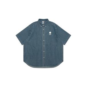 シャツ AAPE NOW SHORT SLEEVE SHIRT(stripe) メンズ