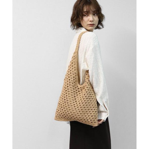 トートバッグ クロシェ・エアループトートBAG　CROCHET AIR LOOP TOTE BAG ...