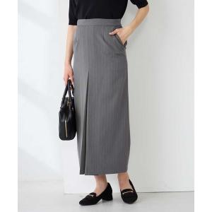 スカート ストライプナロースカート