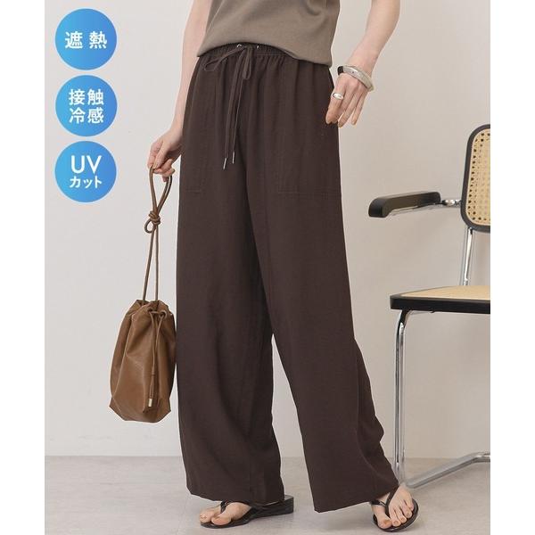 パンツ 「接触冷感」ベイカーリラックスパンツ レディース