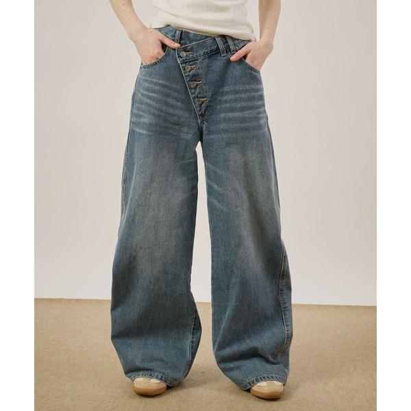 ジーンズ デニム デニムパンツ cross waist curve pants/クロスウエストカーブ...