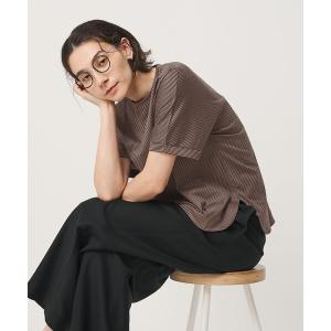 tシャツ 半袖 コットン天竺 ラウンドヘム Tシャツ レディース