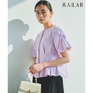 uvカット tシャツ 「美人LABコラボ」ビューティーファンクションジャージー パールコルセットトップス レディース