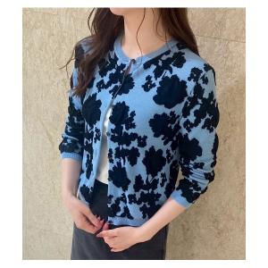 ニット セーター フラワージャカードカーディガン / Flower Jacquard Cardigan レディース