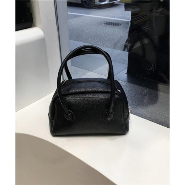 ショルダーバッグ バッグ フェイクレザー ミニボウリングバッグ ハンドバッグ レディース