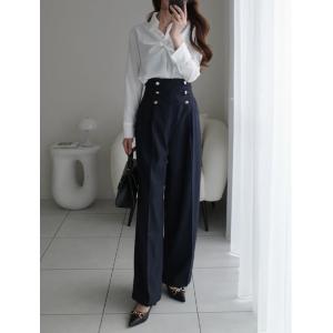 パンツ 「cho____07セレクト」 ハイウエストマリンワイドパンツ レディース