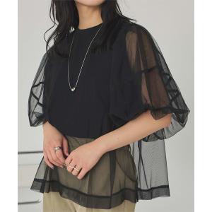 「titivate」 7分袖カットソー L ブラック レディース