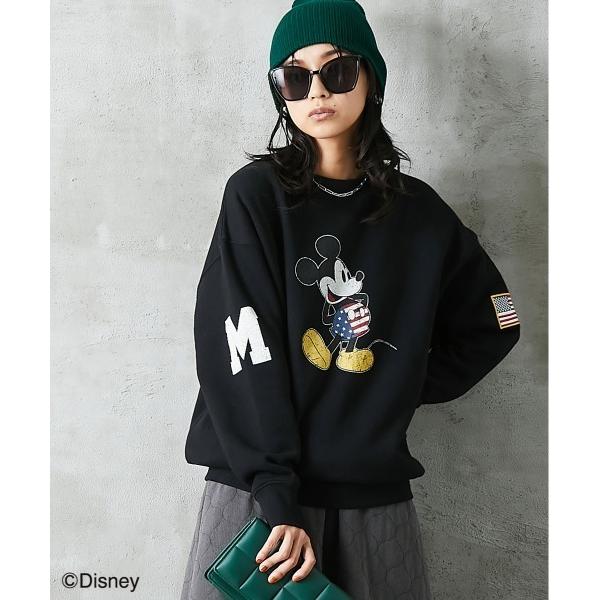 「Disney」 スウェットカットソー M ブラック レディース