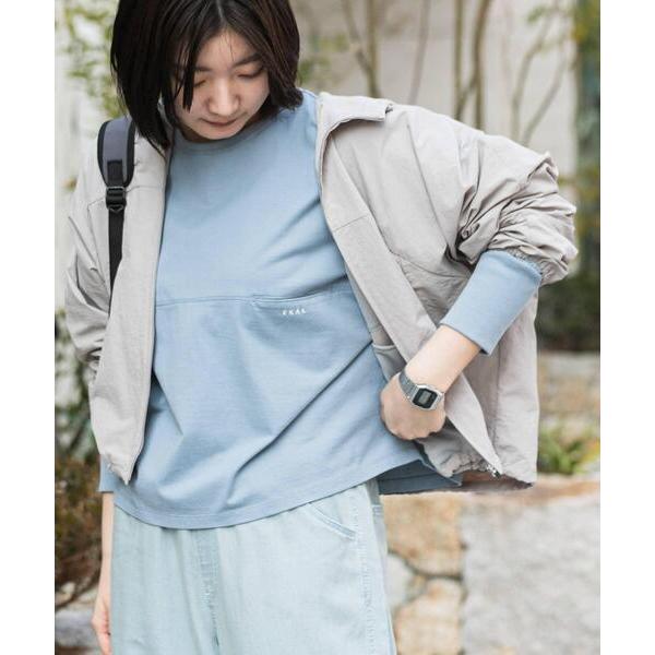 「EKAL」 長袖カットソー ONE ブルー レディース