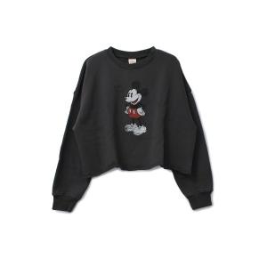 「COEL」 「＋81BRANCA」スウェットカットソー「Disneyコラボ」 FREE チャコールグレー レディース