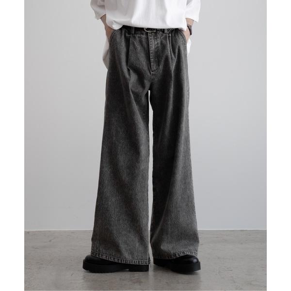 「Casper John」 デニムパンツ X-SMALL ライトグレー メンズ