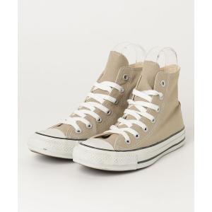 「CONVERSE」 ハイカットスニーカー 23.5cm ベージュ レディース