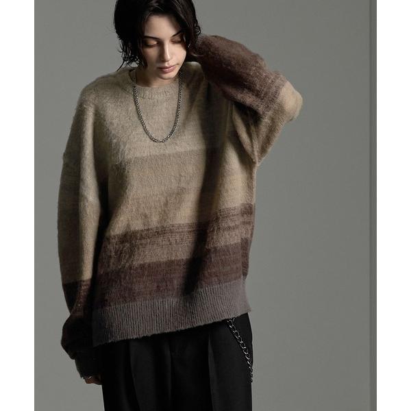 「CIYOT」 長袖ニット L ブラウン メンズ