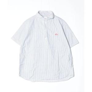 「DANTON」 半袖シャツ 42 ブルー メンズ