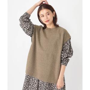 「studio CLIP」 ニットベスト FREE ベージュ レディース