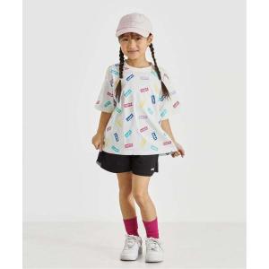 アンサンブル BOXロゴ総柄半袖T+サイドメッシュショートパンツセット キッズ 子供服 女の子｜ZOZOTOWN Yahoo!店