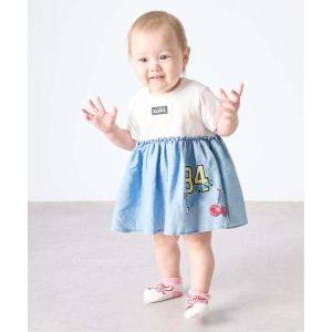 ベビー服 ロンパース MIXロゴデニム切替ロンパースの買取情報