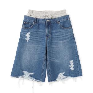 ハーフパンツ パンツ 短パン atmos pink Layered Denim Half Pants / アトモス ピンク レイヤード デニム ハーフ パンツ レディース