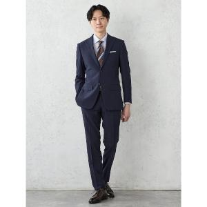 セレモニースーツ セットアップ 「WASH SUIT」WEB限定スーツ「トリコットメッシュ」ストライプ　ブルー メンズ