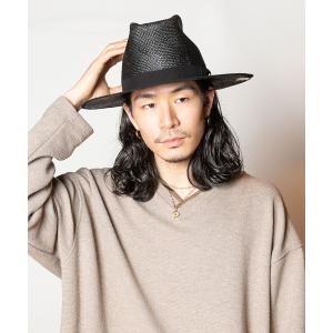 「CA4LA」 ストローハット ONESIZE ブラック メンズ