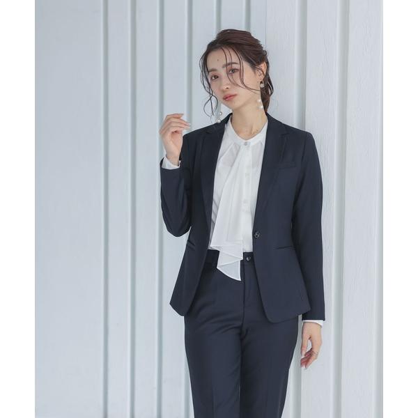 「DRESS PLUS」 パンツスーツ M ネイビー レディース
