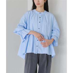 「titivate」 長袖ブラウス M ブルー系その他 レディース
