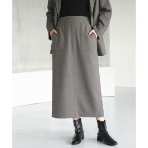 「GLOBAL WORK」 タイトスカート MEDIUM 杢グレー レディース