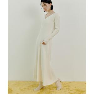 「Stylevoice for xxx」 ニットワンピース FREE オフホワイト レディース