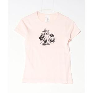 tシャツ Nudie Jeans/ヌーディージーンズ Eve T / Tシャツ / Knock-Topus / Pink レディース