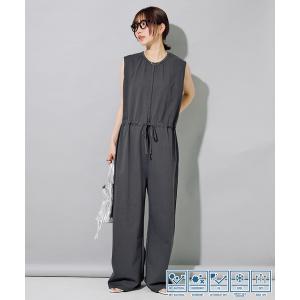 サロペット オーバーオール 限定展開　「接触冷感・吸水速乾・UVカット・抗菌・防臭」STORATECH(ストラテック) ウエストリボン オールインワン｜ZOZOTOWN Yahoo!店