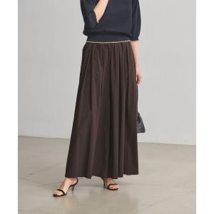 ワイドパンツ パンツ ギャザー フレア パンツ ‐はっ水 ウォッシャブル‐ レディース