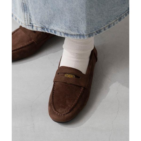 ローファー ゴールドパーツコインローファー レディース