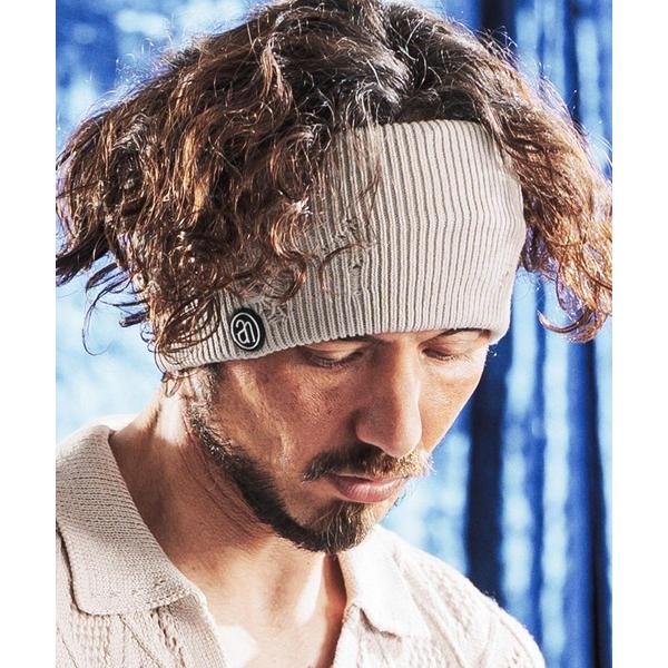mko13525-Used Processing Cotton Yarn Headband ヘアバン...