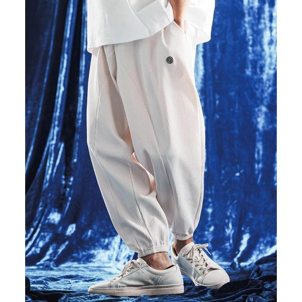 パンツ mp14905-Tricot Waffle Wide Balloon Joggers バルー...