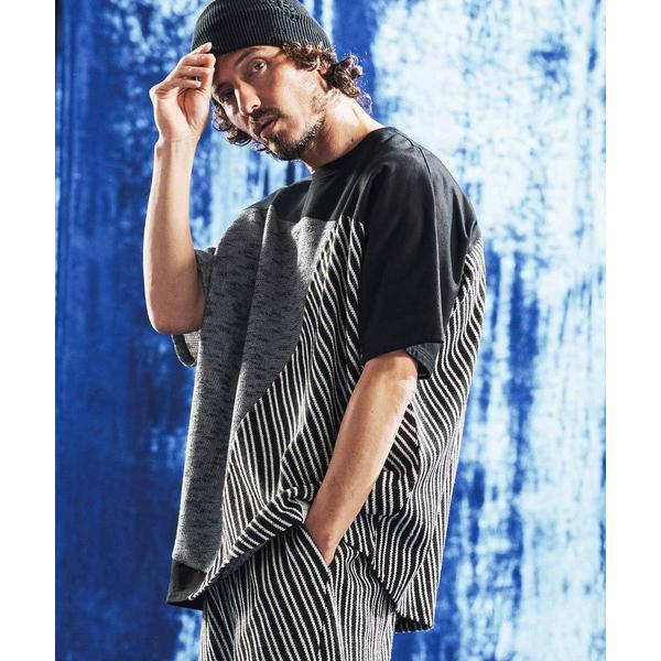 tシャツ mt10424- Random Panel Jacquard T-shirt Tシャツ(A...
