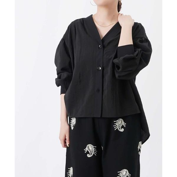 ブラウス シャツ LC/LLL リブシャツカーディガン レディース