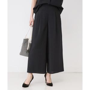 ワイドパンツ パンツ 「手洗い可／セットアップ可」リラクシーワイドパンツ レディース