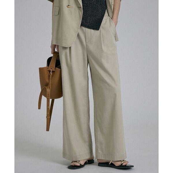 パンツ 「接触冷感＆セットアップ対応」ライトデニムパンツ/夏服/春服/オフィスカジュアル/きれいめ ...