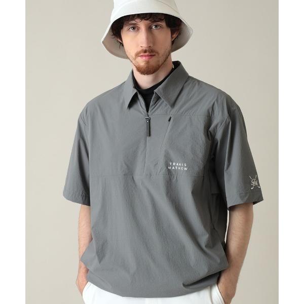 ナイロンジャケット トラヴィスマシュー TravisMathew リップストップ半袖クォータージャケ...