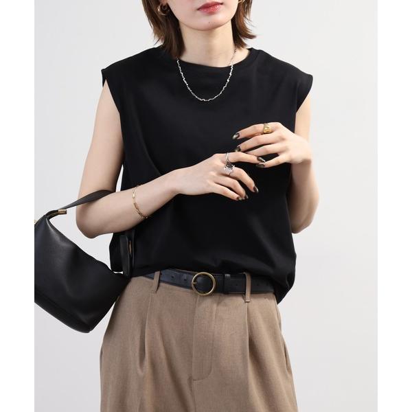 tシャツ フレンチスリーブコットンTシャツ レディース