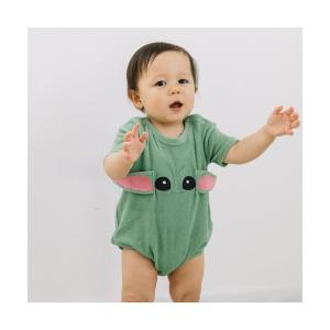 ベビー服 ロンパース ディズニー スターウォーズ 半袖ボディスーツ 顔ドッカン グローグー
