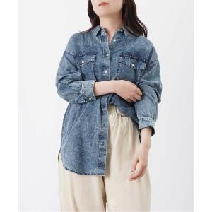 ブラウス シャツ LC/LLL インディゴボイルシャツ レディース