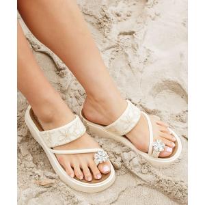 サンダル 「Kahiko」キラプルメリアサンダル レディース