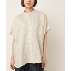 ブラウス シャツ 夏 B2954 リネンスクエアシャツ レディース