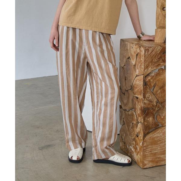 パンツ R4455 先染めドビーパンツ レディース