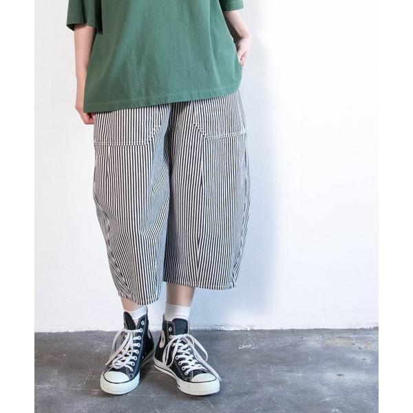 ジーンズ デニム デニムパンツ R4457 ひざ下丈のトイパンツ レディース