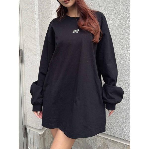 tシャツ フロント刺繍ユニセックスロンT レディース